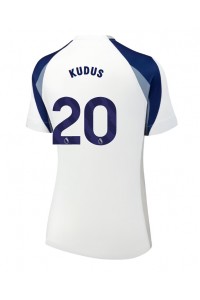 Tottenham Hotspur Mohammed Kudus #20 Fotballdrakt Hjemme Klær Dame 2025-26 Korte ermer